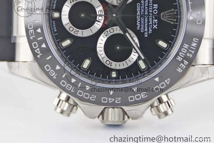 0129 Refined Daytona 116519 SS TWF 1:1 Best Edition 904L Steel Black Dial on Oysterflex Strap A 2409